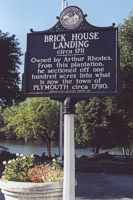 Brick House Landing waymarker