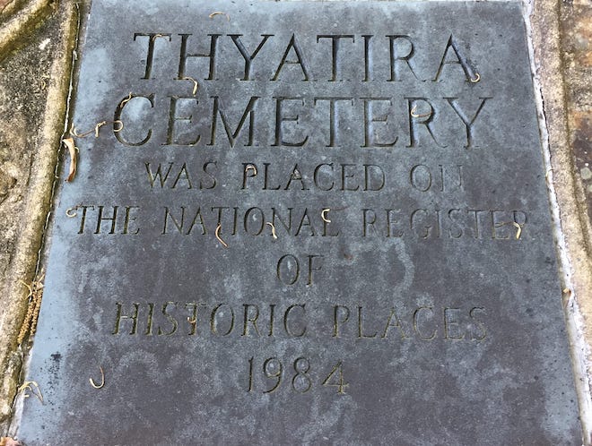 Thyatira Historic Marker (image by member Cathy Finnie)