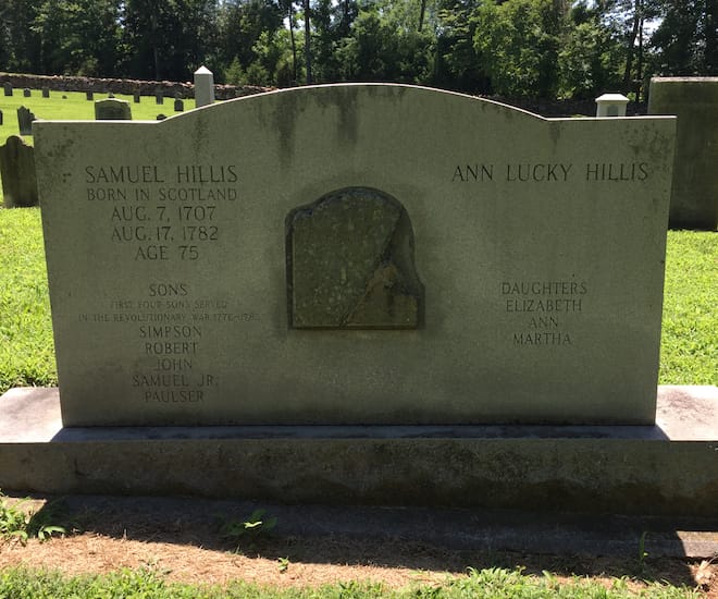 Samuel Hillis grave at Thyatira Cemetery (image by member Cathy Finnie)