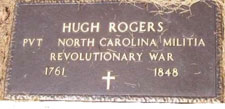 Hugh Rogers Gravemarker