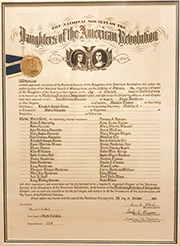 Mecklenburg Declaration of Independence Chapter, NSDAR | History