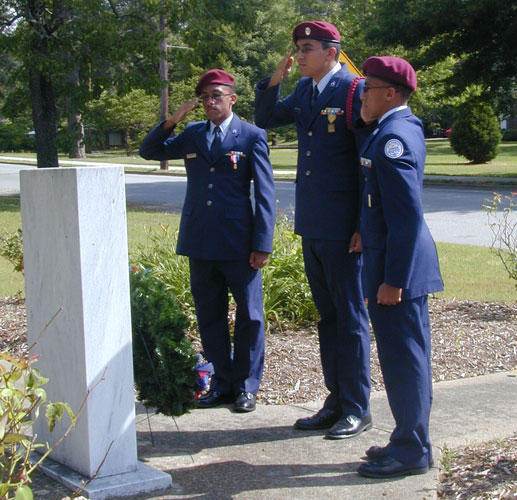 ROTC Cadets at the Vietnam Memorial