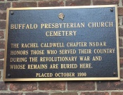 Buffalo Presbyterian Church Marker