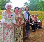 Ladies in Colonial dress Photo