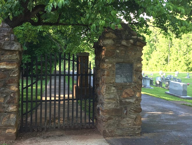 Thyatira entrance left gate (image by member Cathy Finnie)