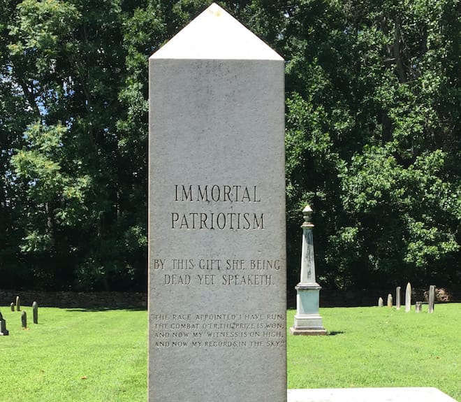 Elizabeth Maxwell Steele monument inscription (side) (image by member Cathy Finnie)