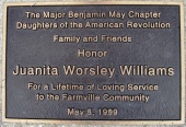Juanita Plaque Photo